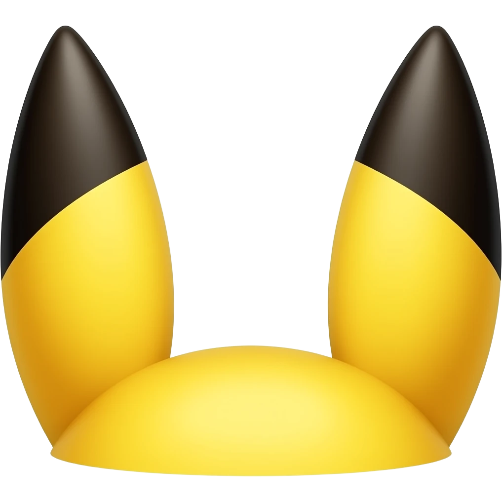 Oreilles de pikachu emoji