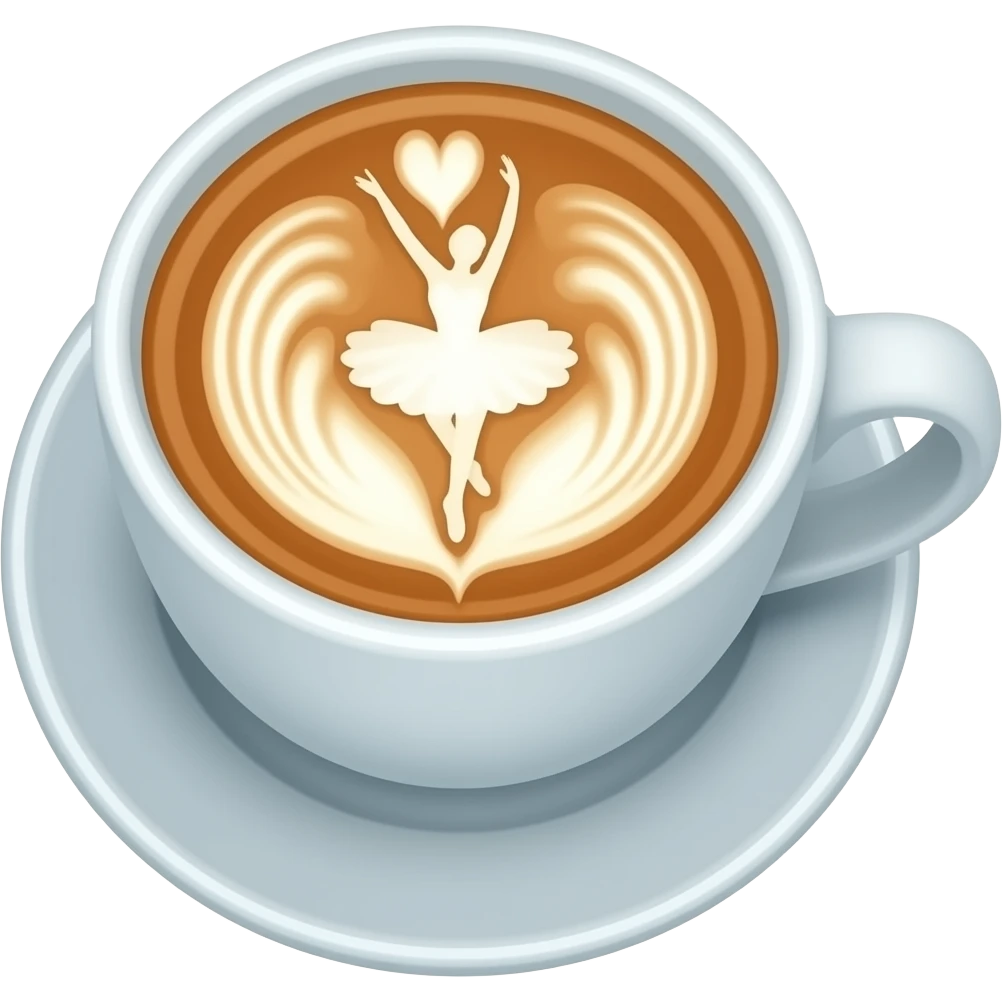 Ballerina cappuccino emoji