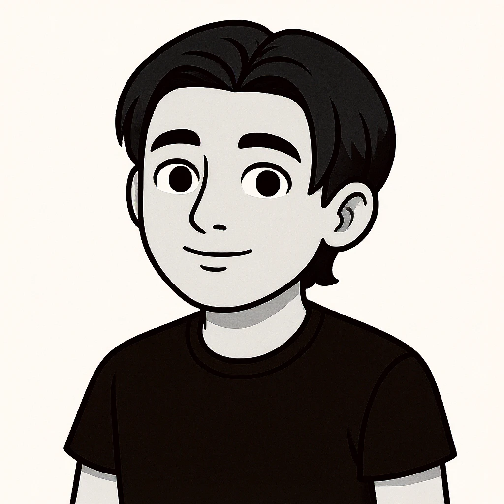 Realistic portrait in black and white style with a neutral background. emoji