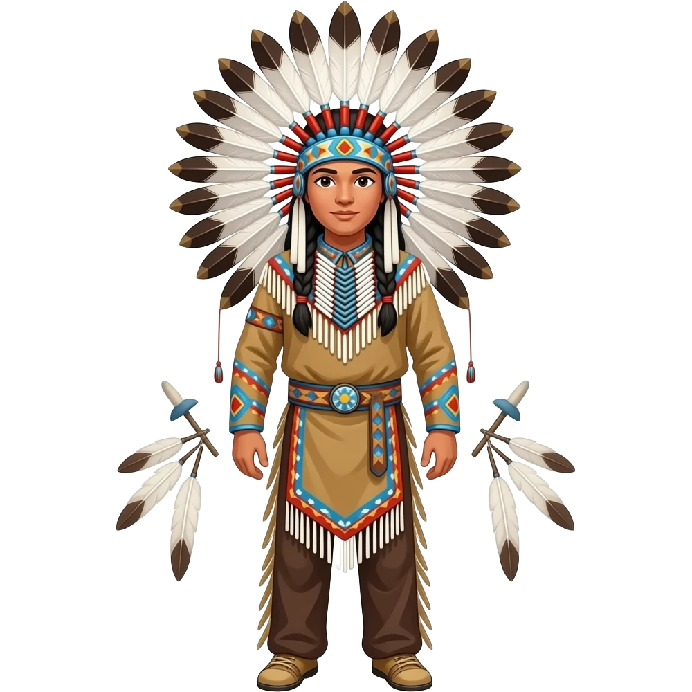 vibrant native american pow wow emoji