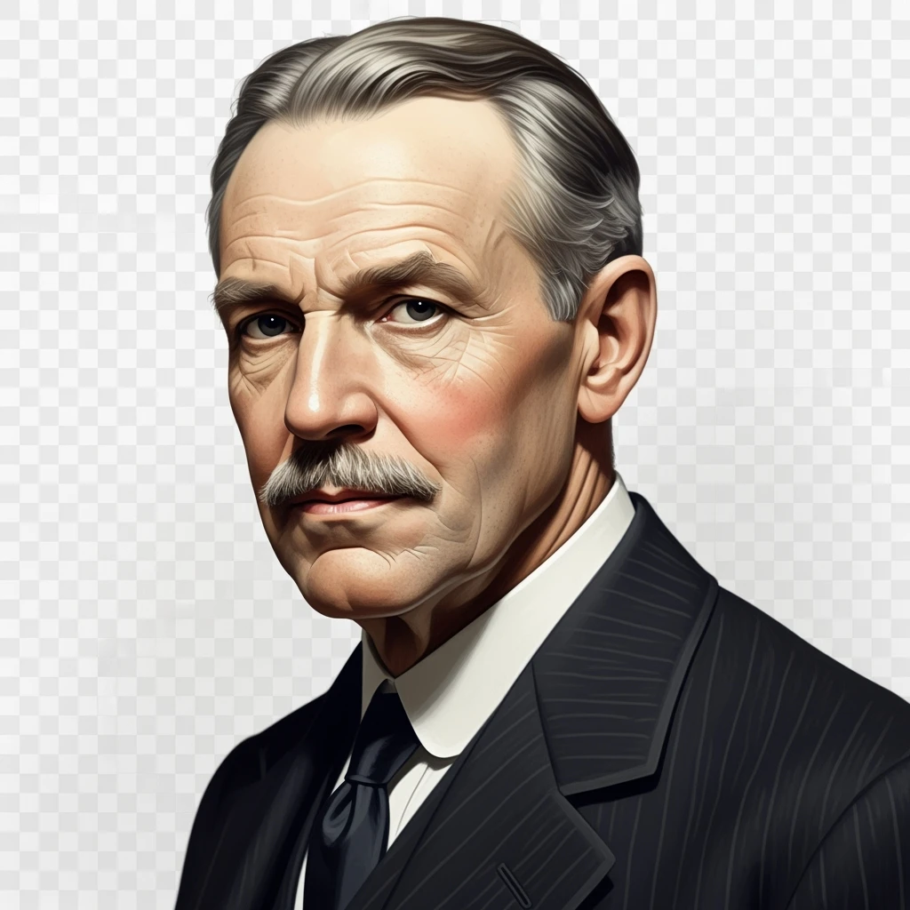 Generate in realistic style Henry Ford. png on transparent background emoji