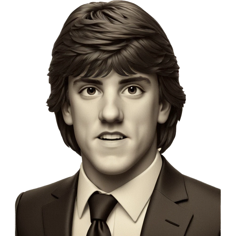 monochrome boy in formal suit emoji