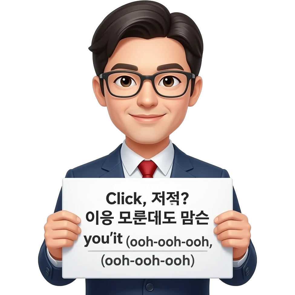 Click,인지? 이윤 모른대도 답은 you'it  (ooh-ooh-ooh, ooh-ooh-ooh) emoji