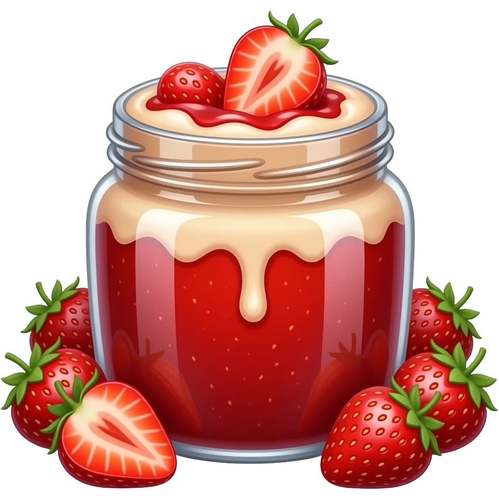 jar of strawberry jam emoji