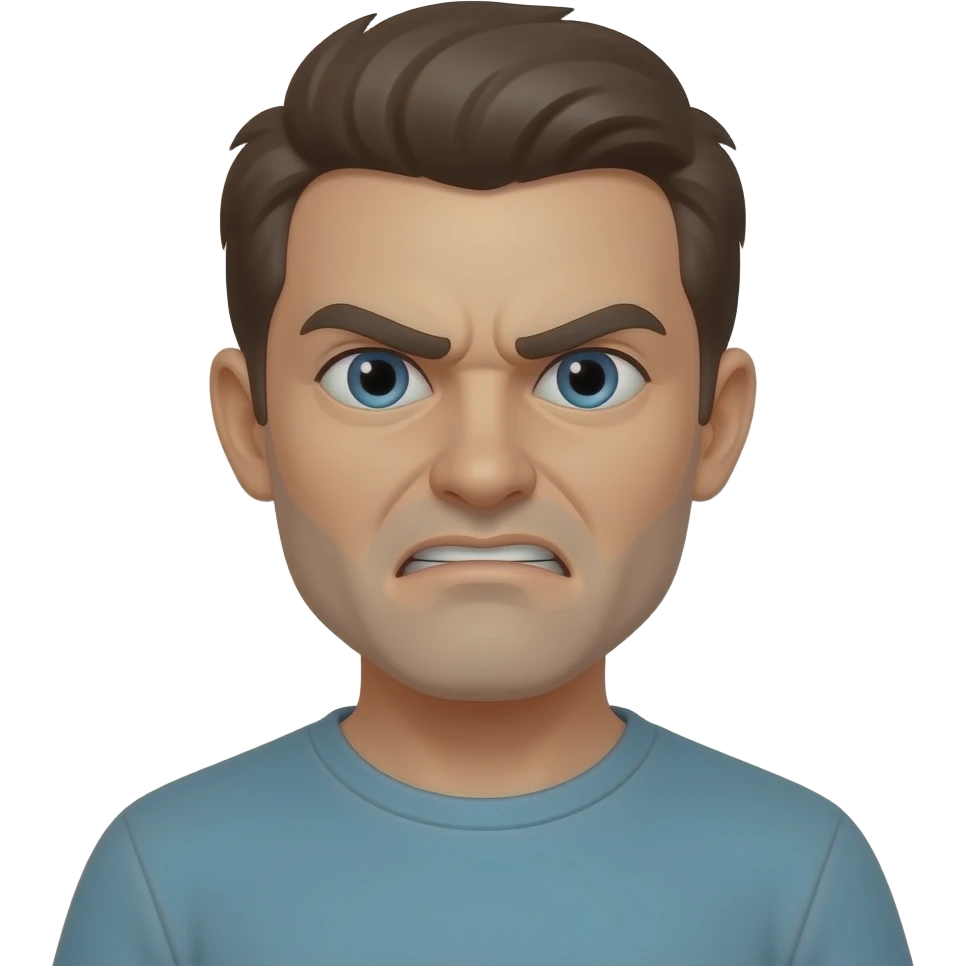 Gacha life mad face emoji