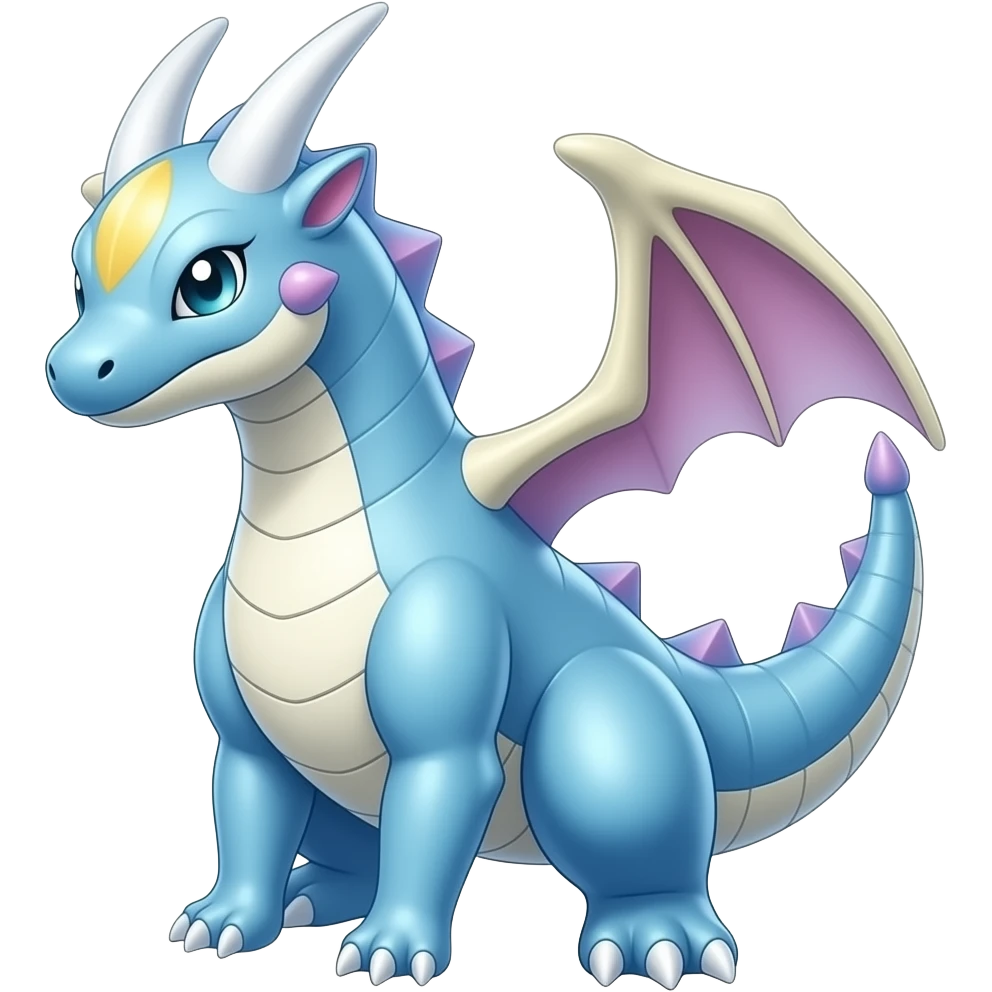 Shiny Lapras-Dragonair-Sylveon-Lumineon-Cresselia-Amaura-Pokémon-Fakémon-fusion-hybrid-creature emoji