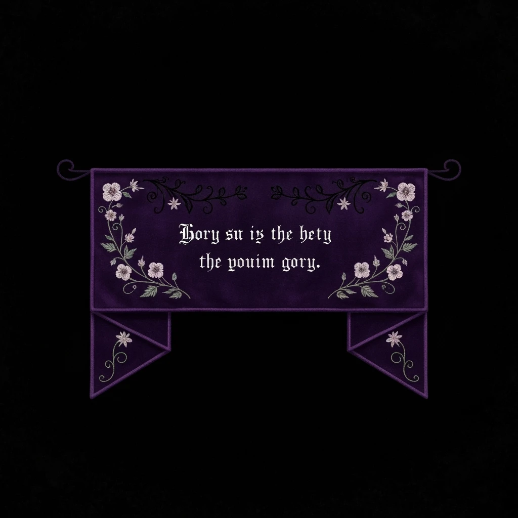 goth banner, cute, expressive, minimal, variation 3 emoji