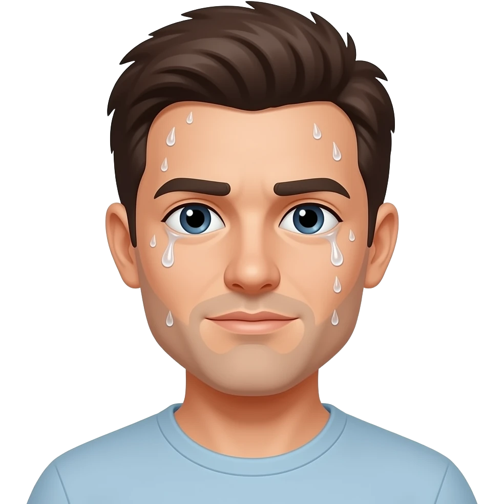 I sweat all night. emoji