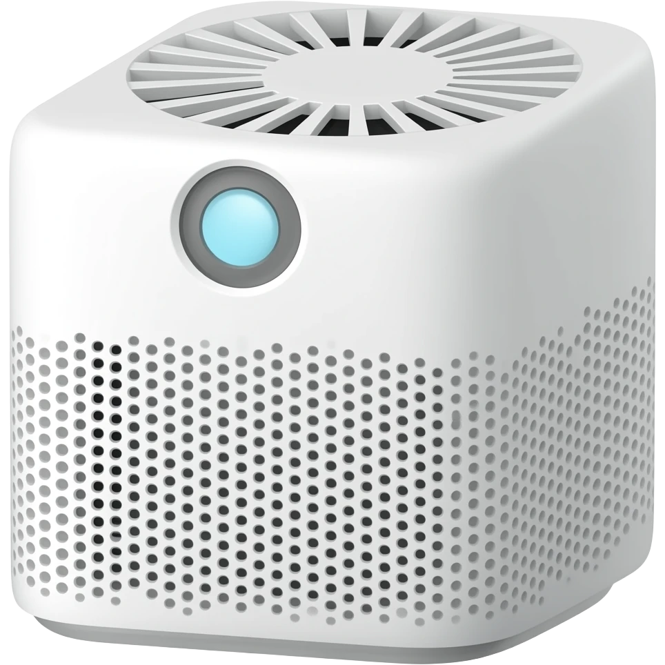 Flat and simplified air purifier emoji