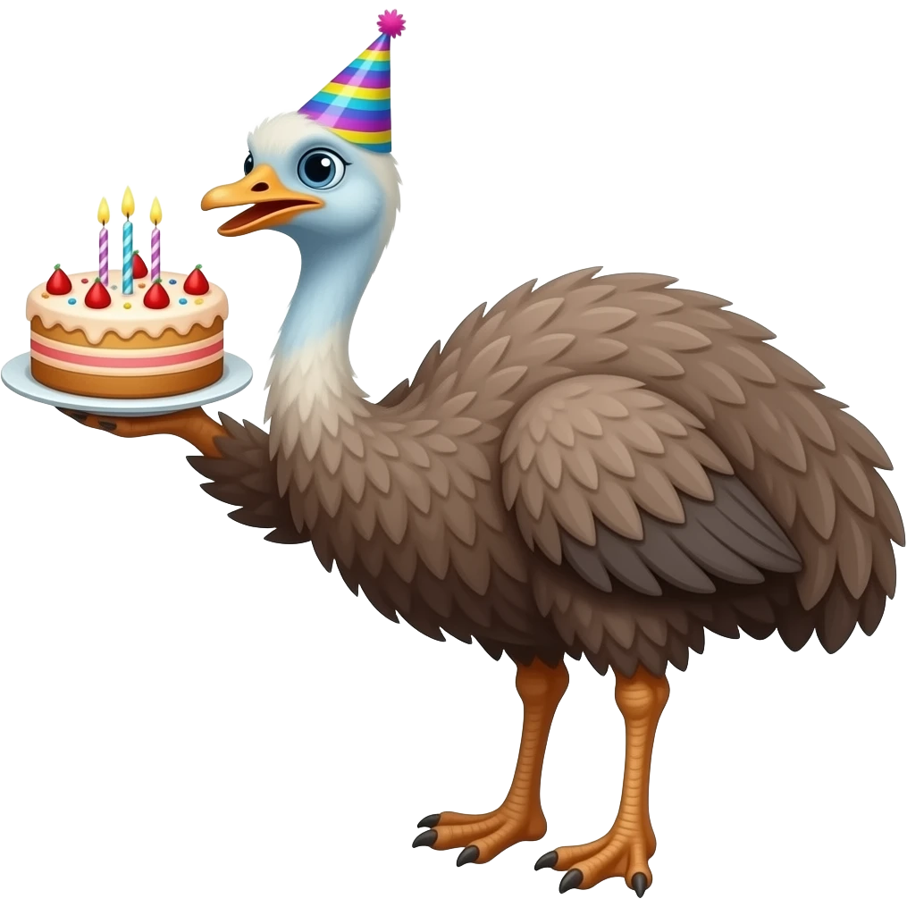 Emu happy birthday special son emoji