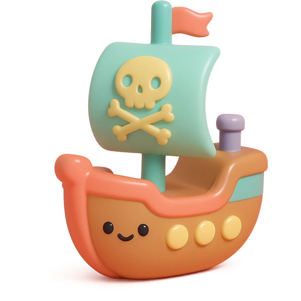 pirate ship emoji