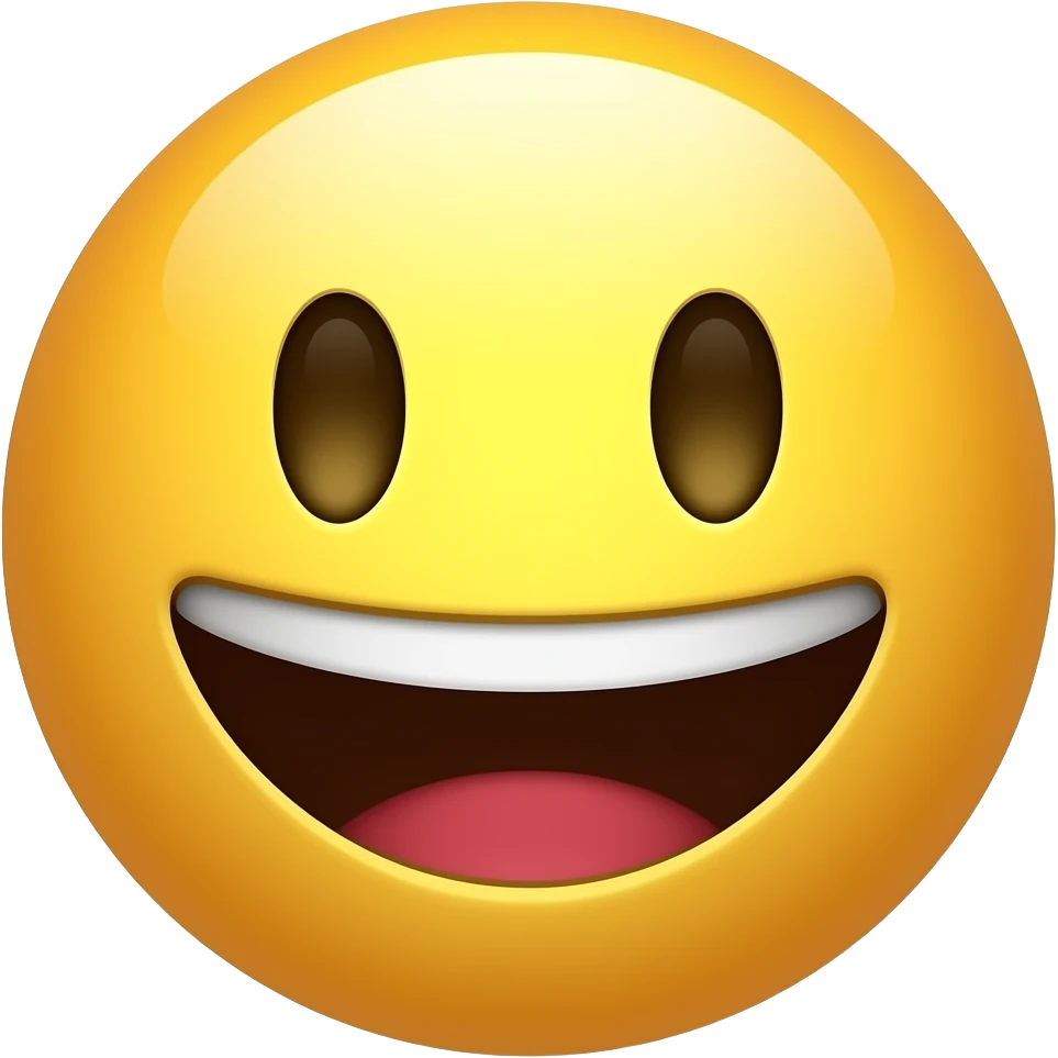 Kawaii style round yellow glossy yawning emoji emoji