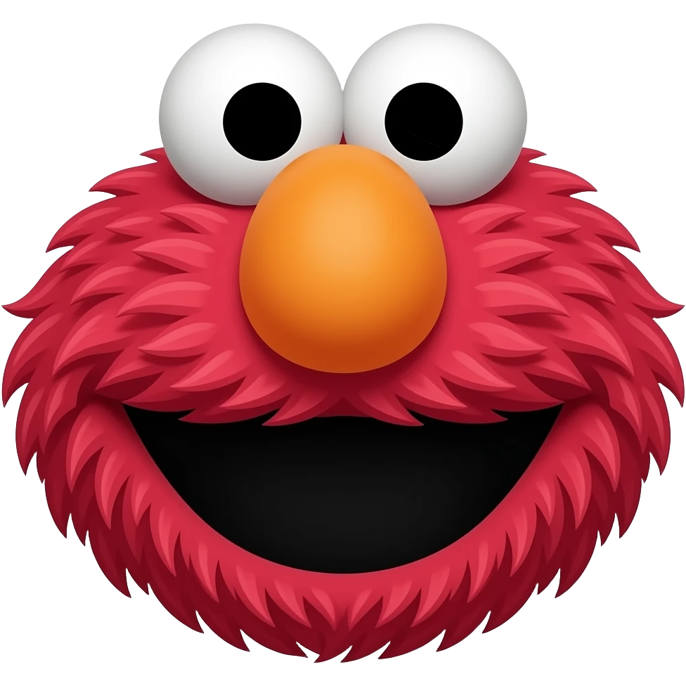 A funny Elmo meme emoji
