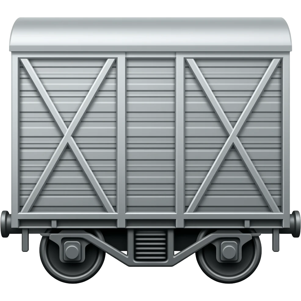 Gray wagon car emoji