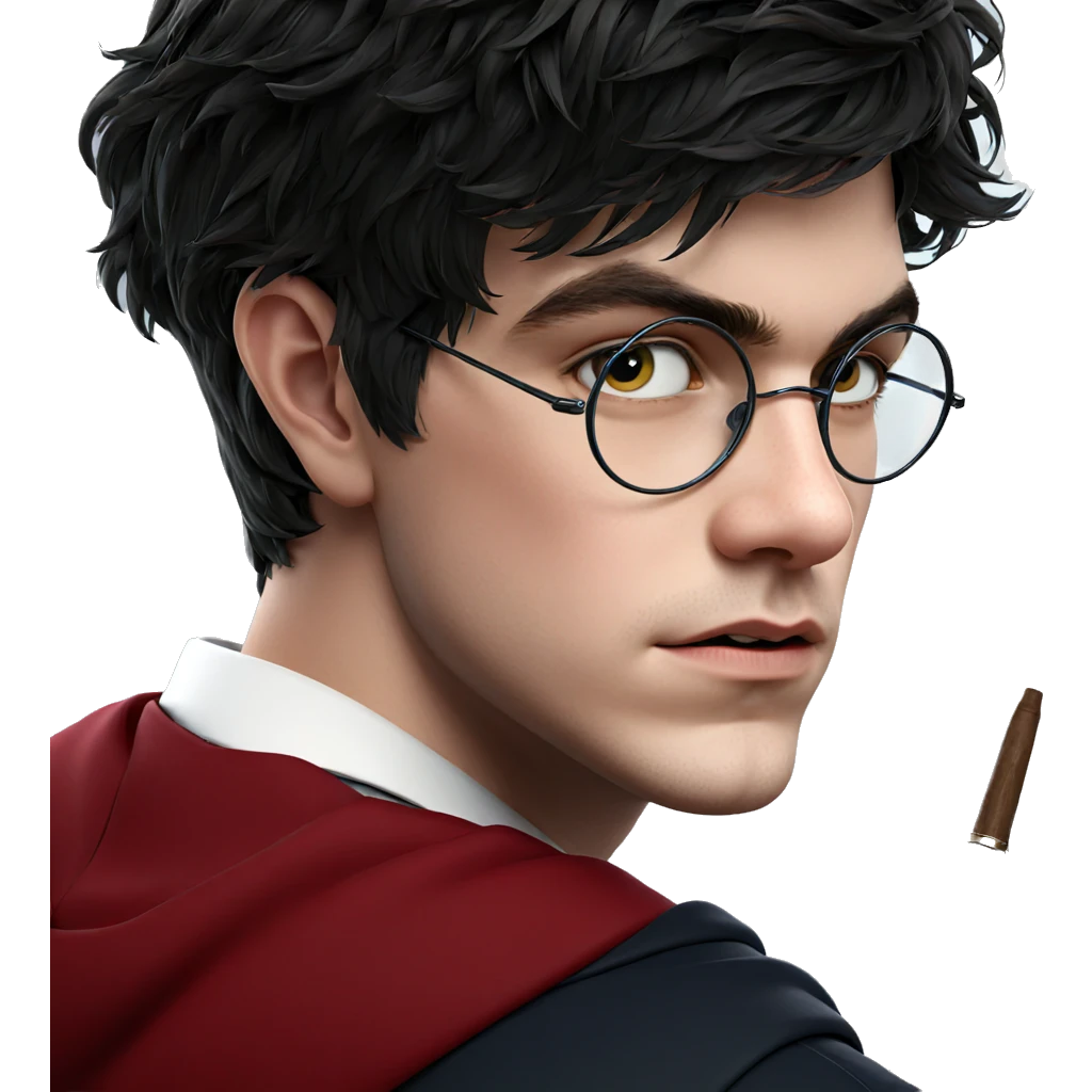boy in hogwarts uniform portrait emoji