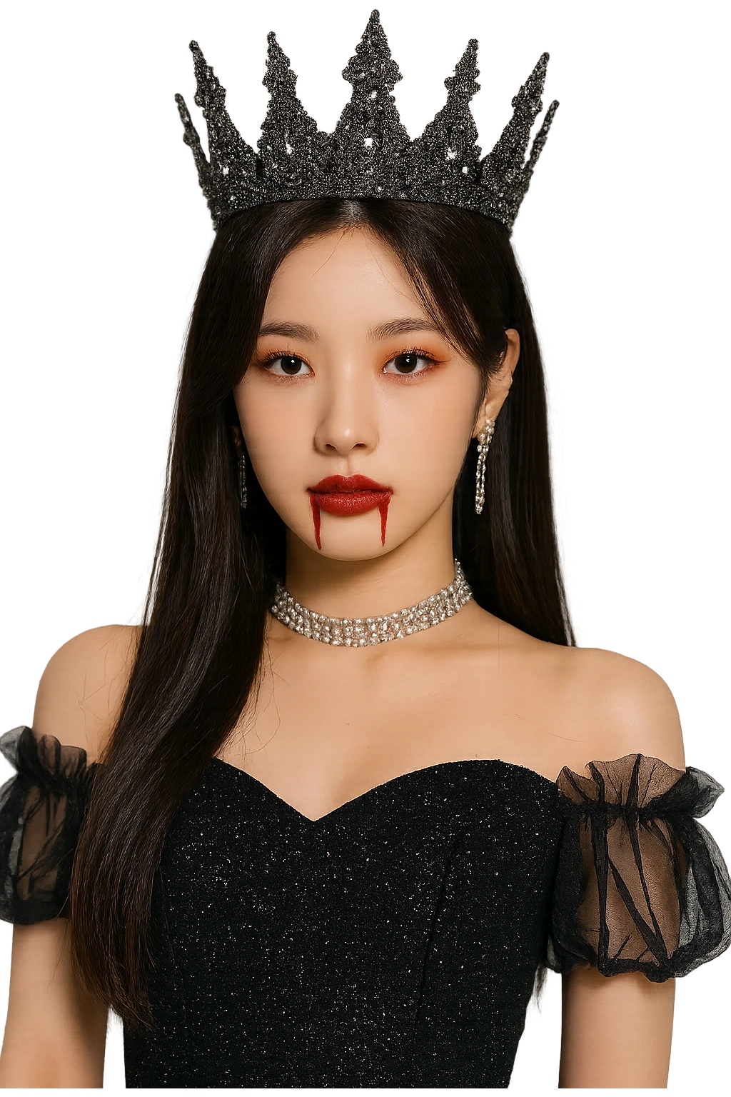 halloween kpop idol crown, sparkly and trendy, remove background emoji
