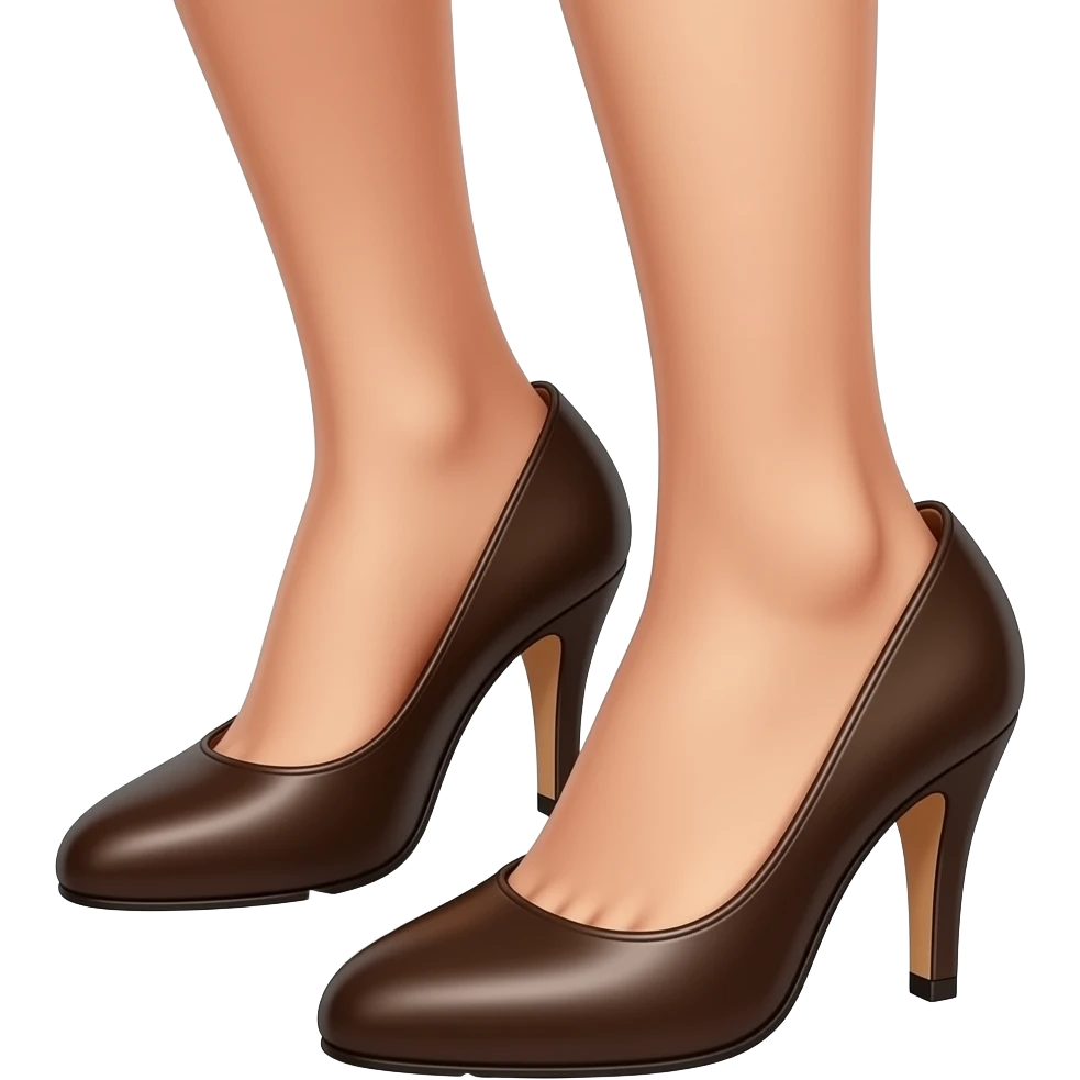 Woman feet breaking through shoes emoji