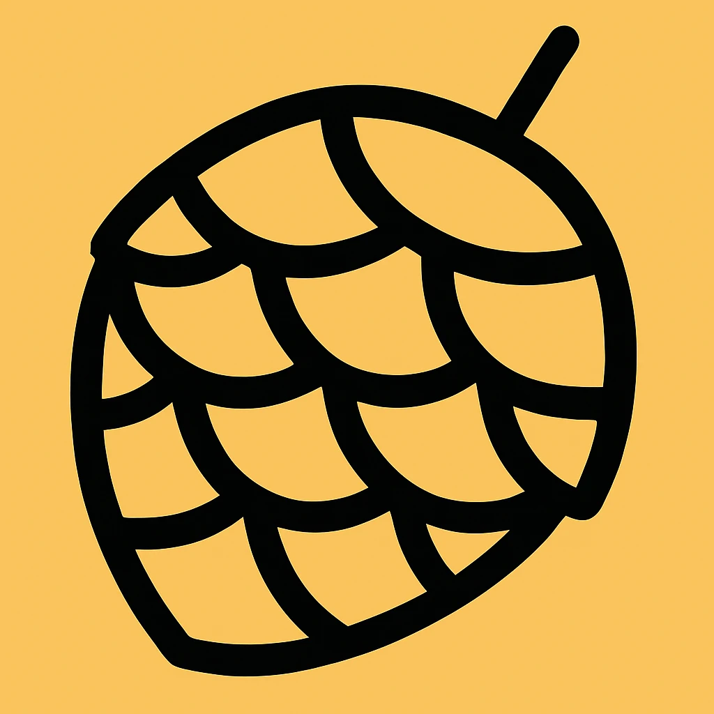 сделай наоборот фон желтый а шишку черной emoji