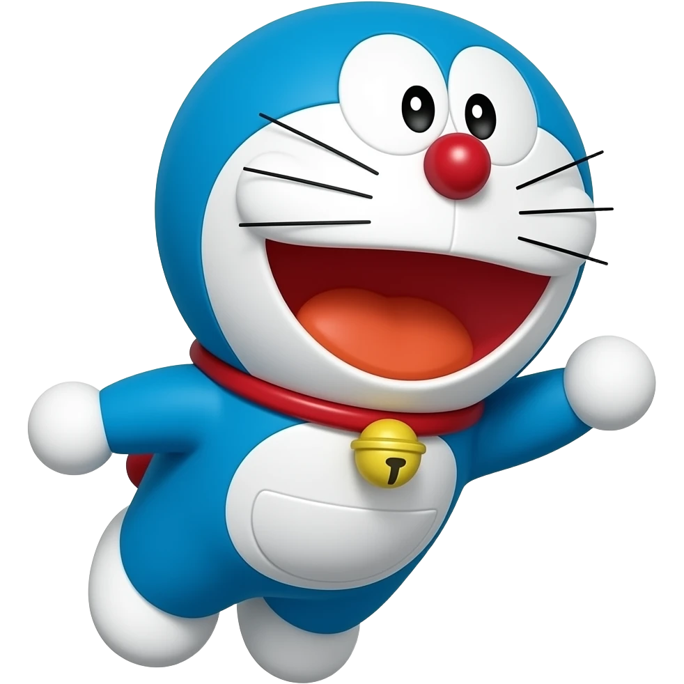 Doraemon, flying emoji