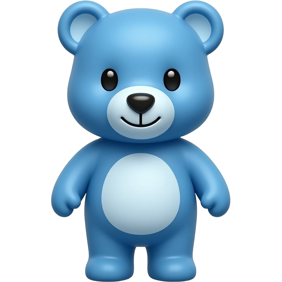blue teddy bear emoji