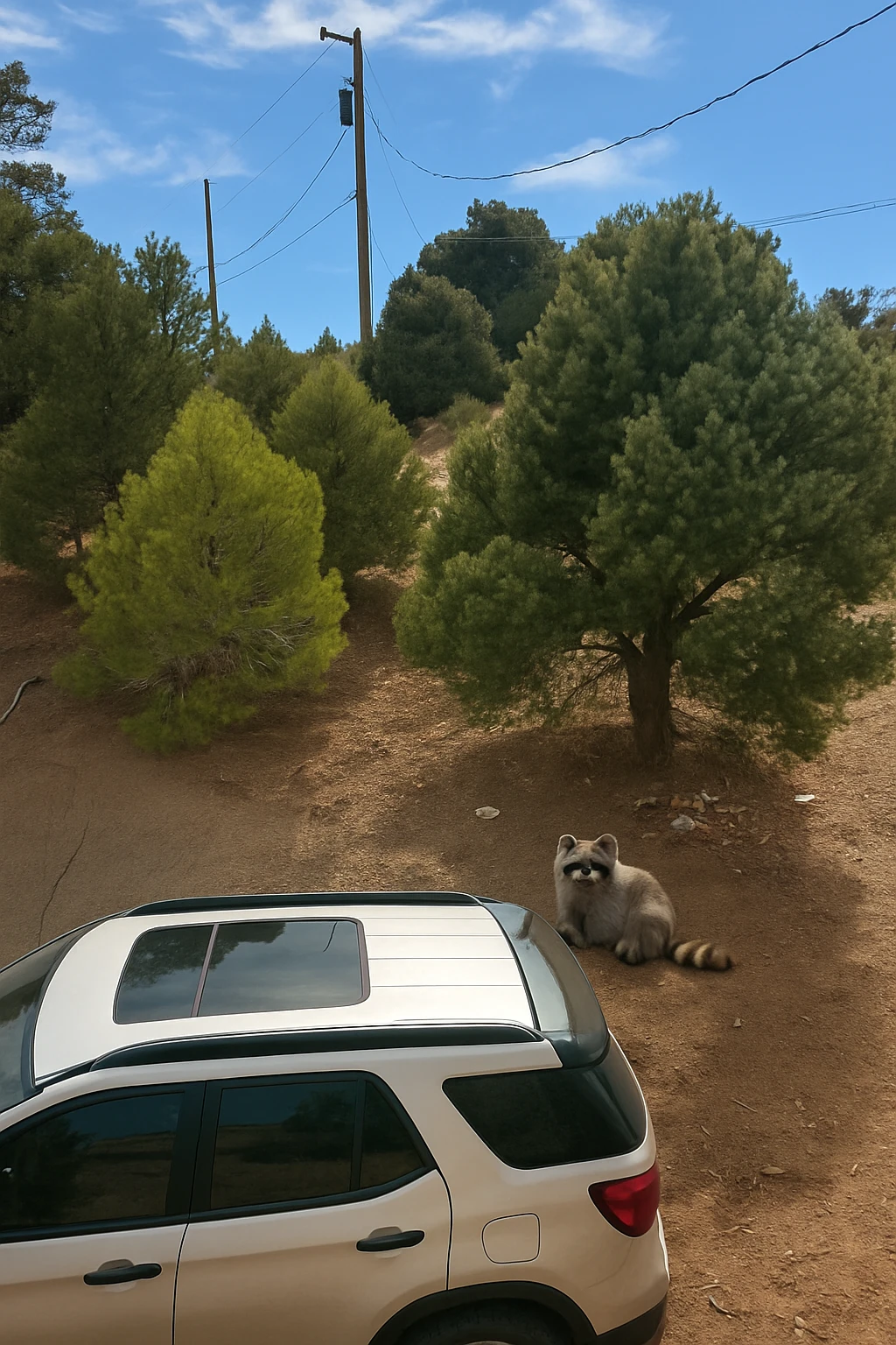 Raccoon emoji