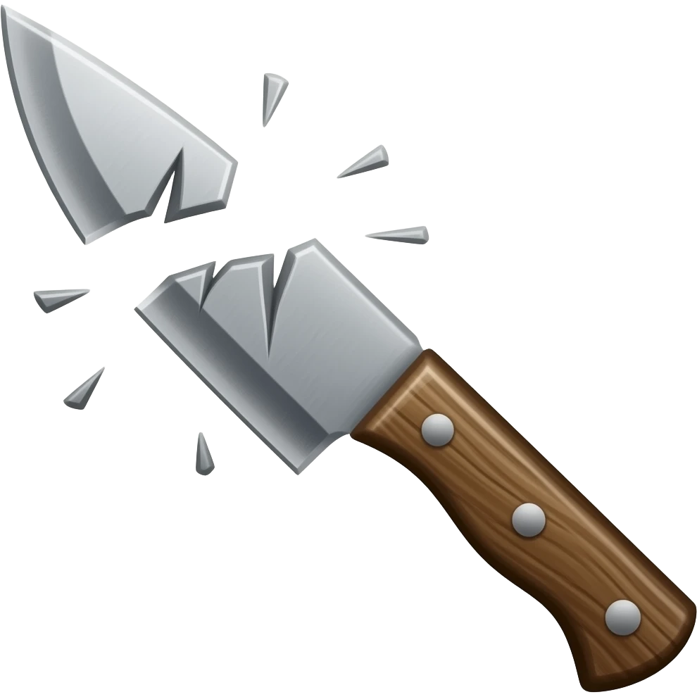 Broken knife emoji