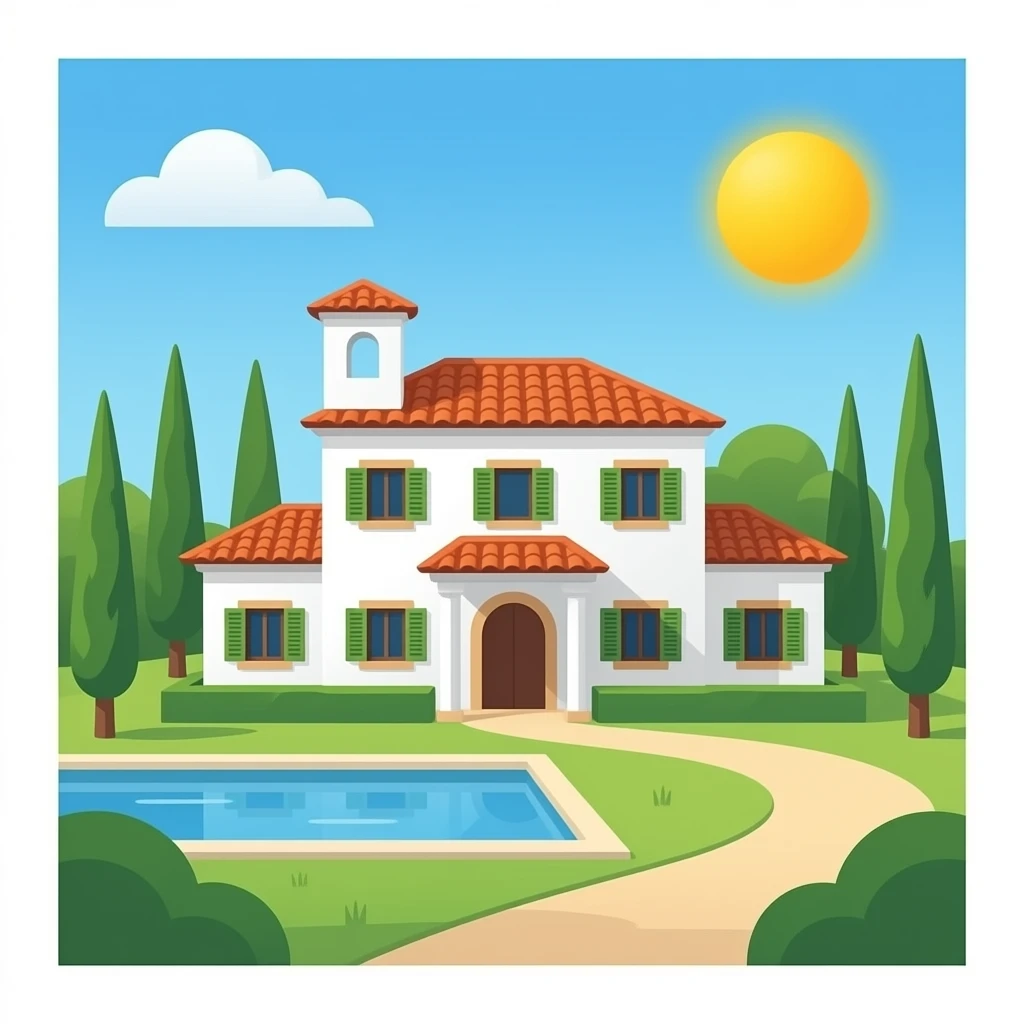 Spanish villa emoji