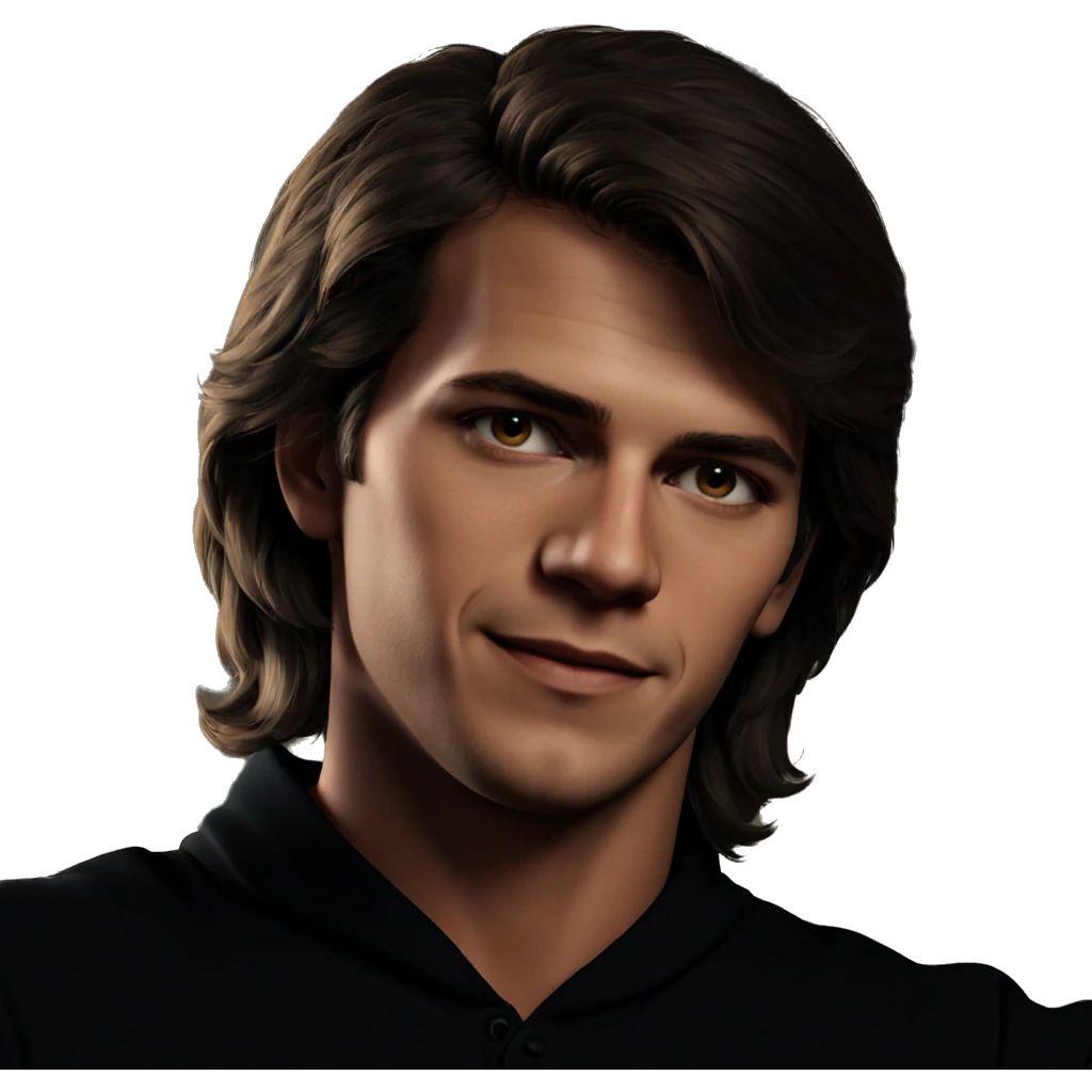 male portrait in realism emoji