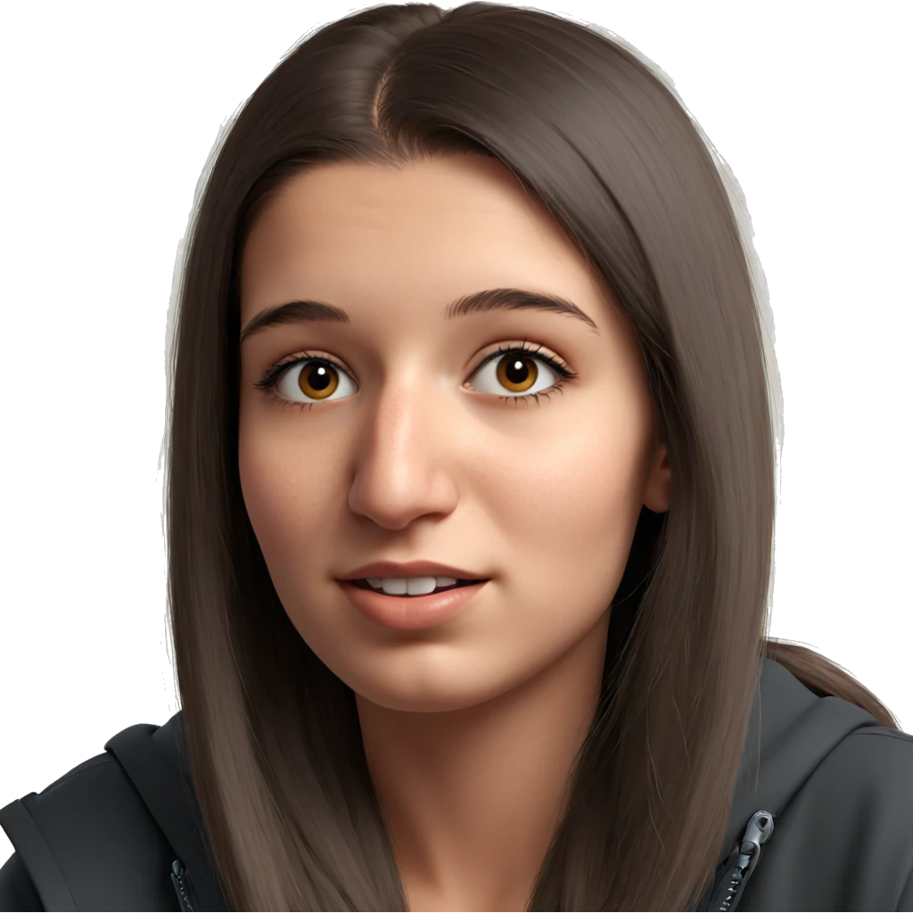 realistic portrait of girl emoji