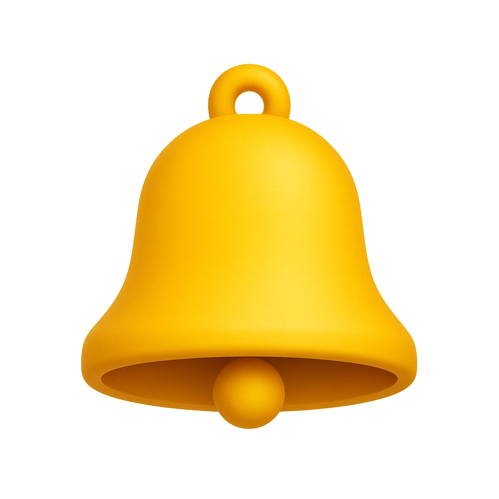 yellow bell emoji emoji