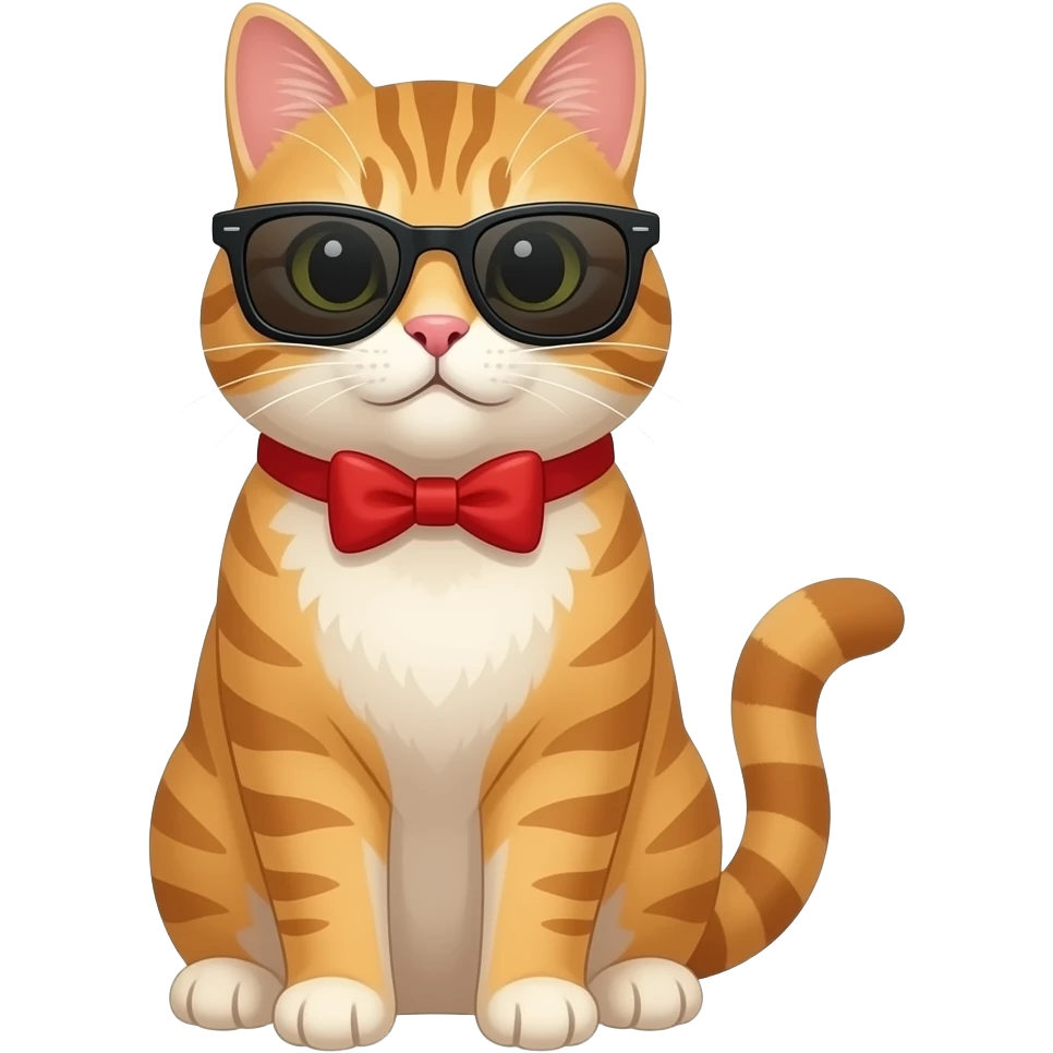 Cat wearing sunglasses emoji