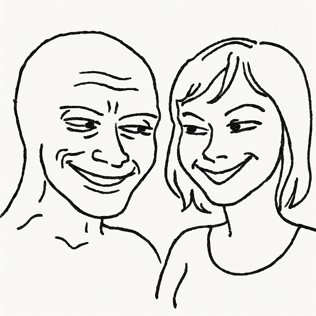 与女朋友想坏坏的表情 emoji