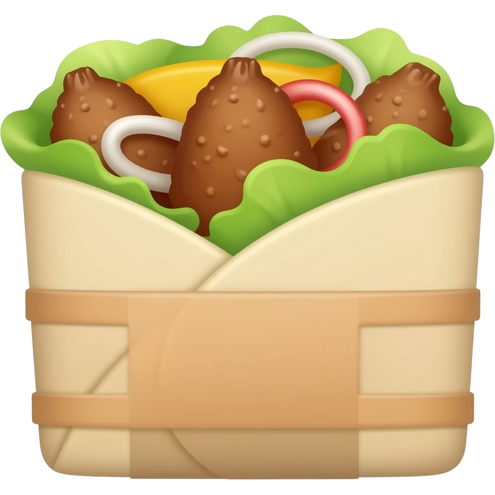 Falafel shawarma emoji