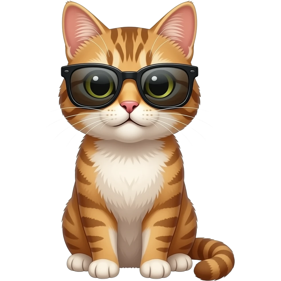 Cat wearing sunglasses emoji