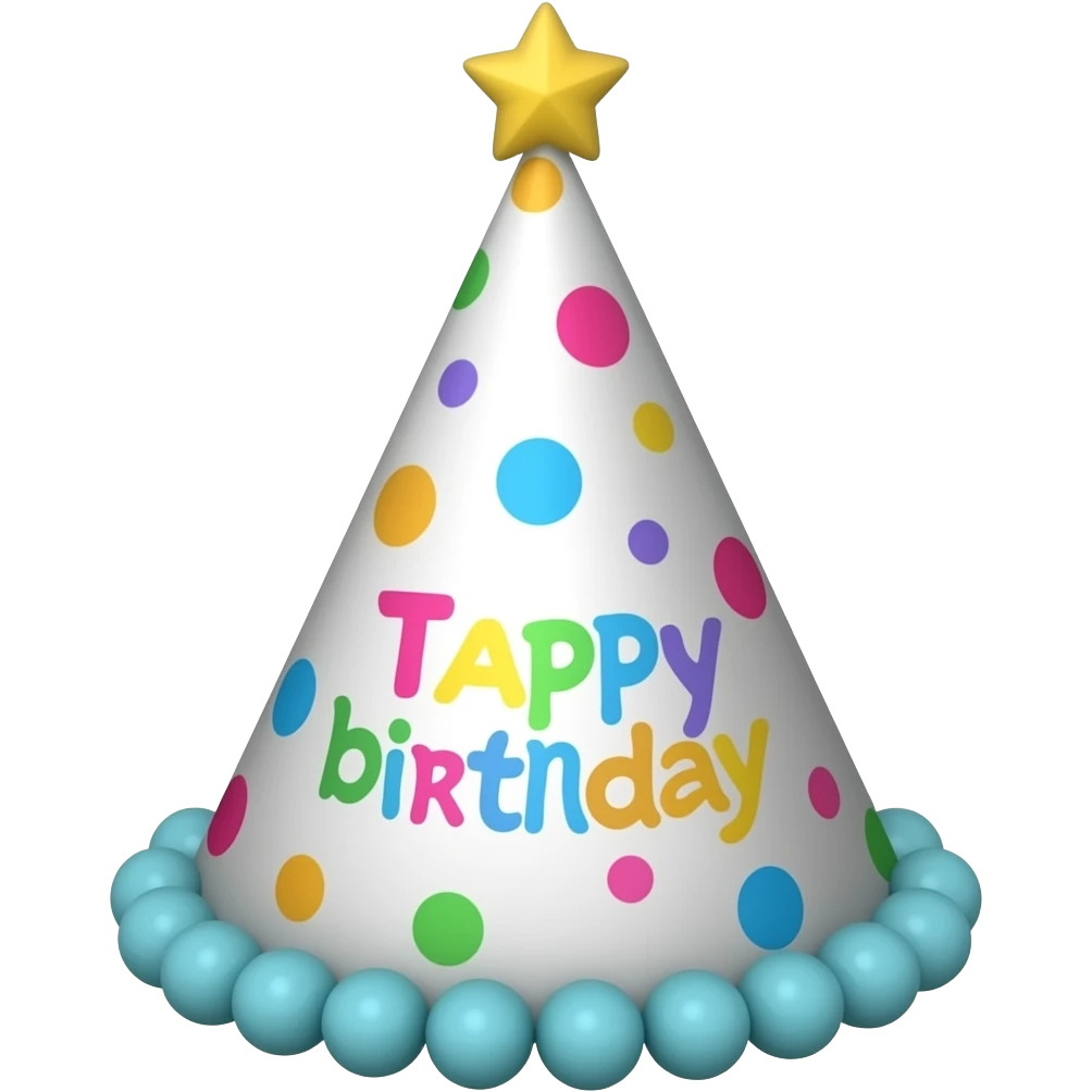 10TH BIRHDAY HAT emoji