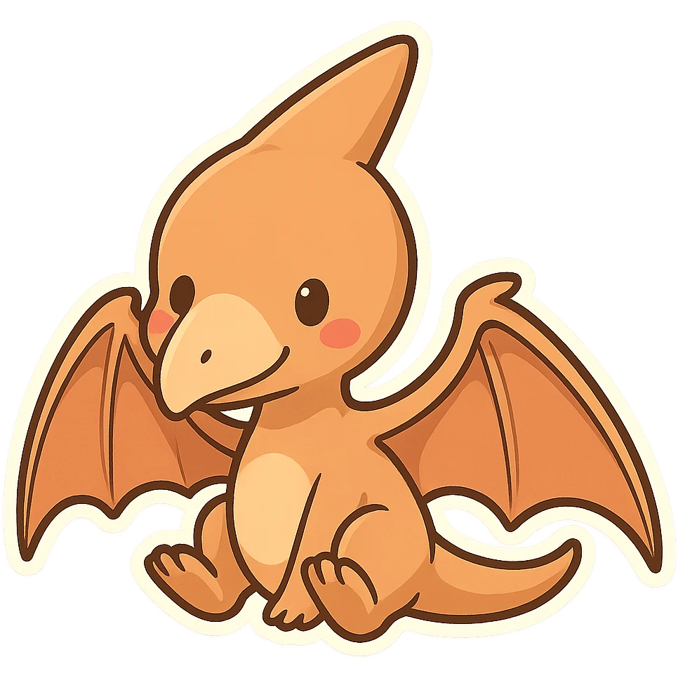 一只可爱的翼龙 emoji