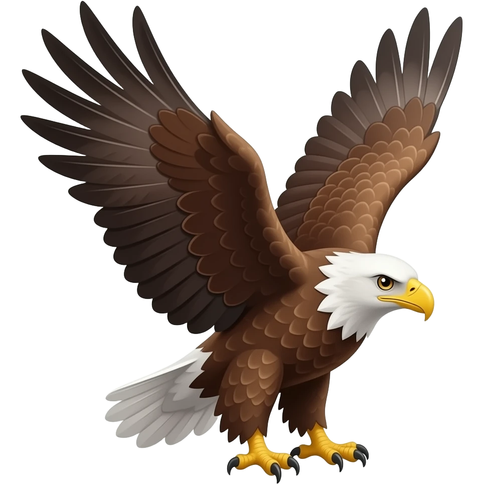 Kartal kanatları açık yana baksın sğaa baksın emoji