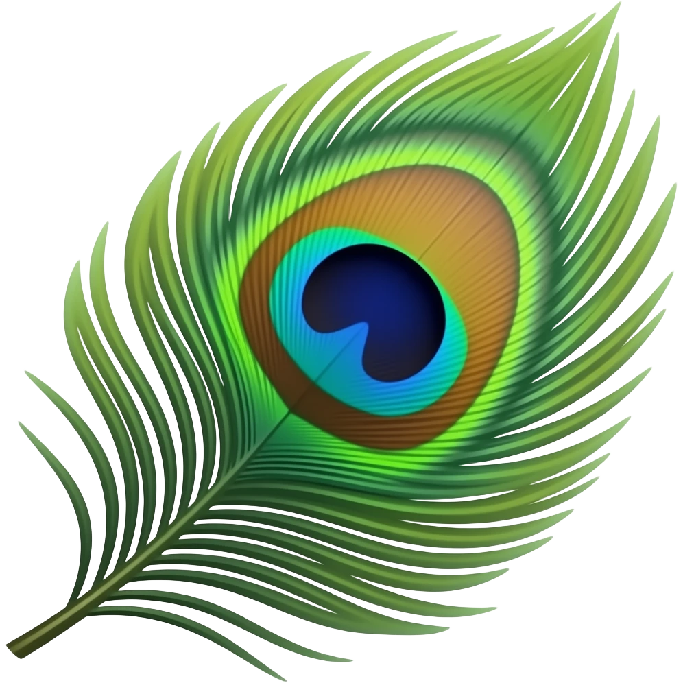 Peacock feather emoji emoji
