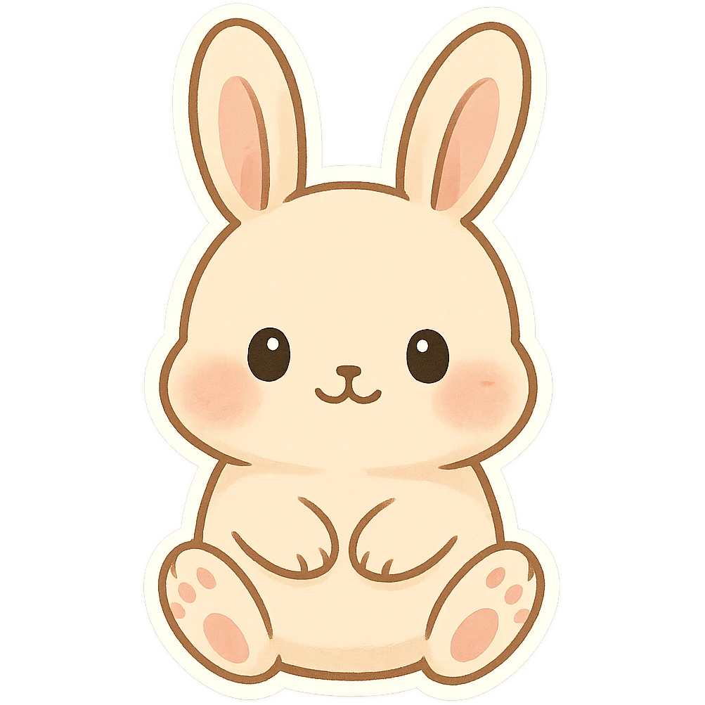 Cute bunny emoji