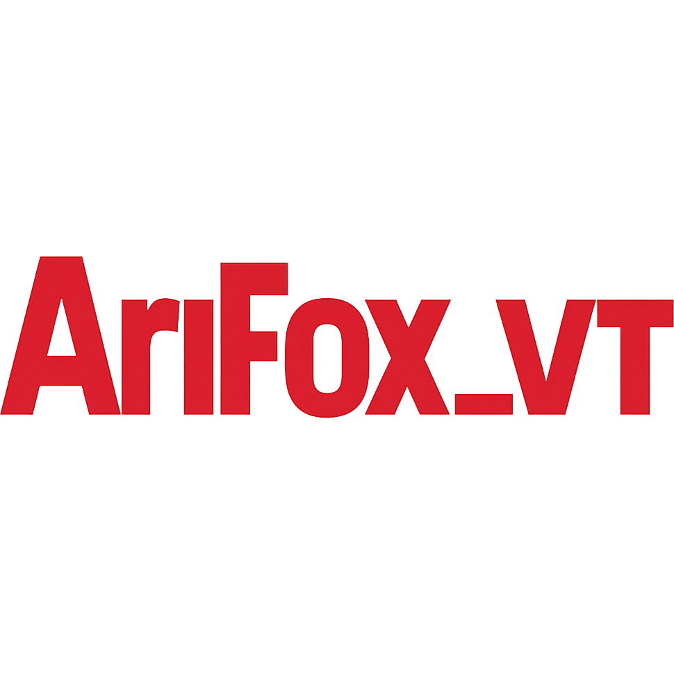 the H&K logo, rebranded and reshaped so the letters say "AriFox_VT" emoji