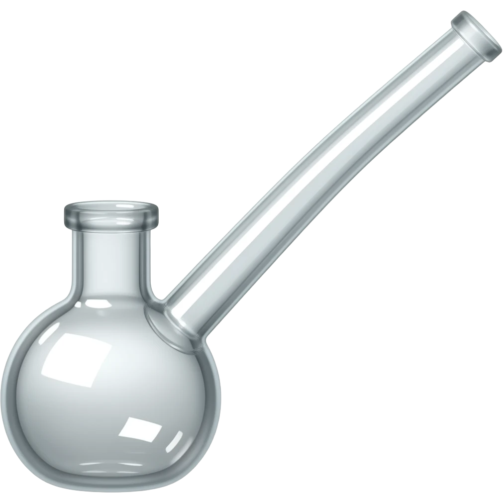 Glass meth pipe emoji