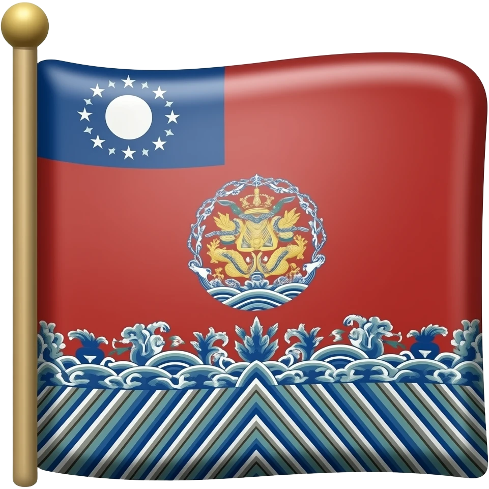 Please make a Qing dynasty flag emoji