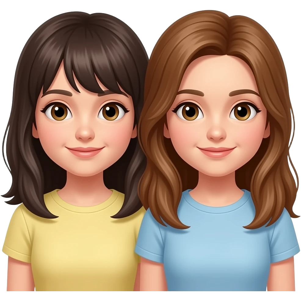 Genau und beide mädchen zusammen emoji