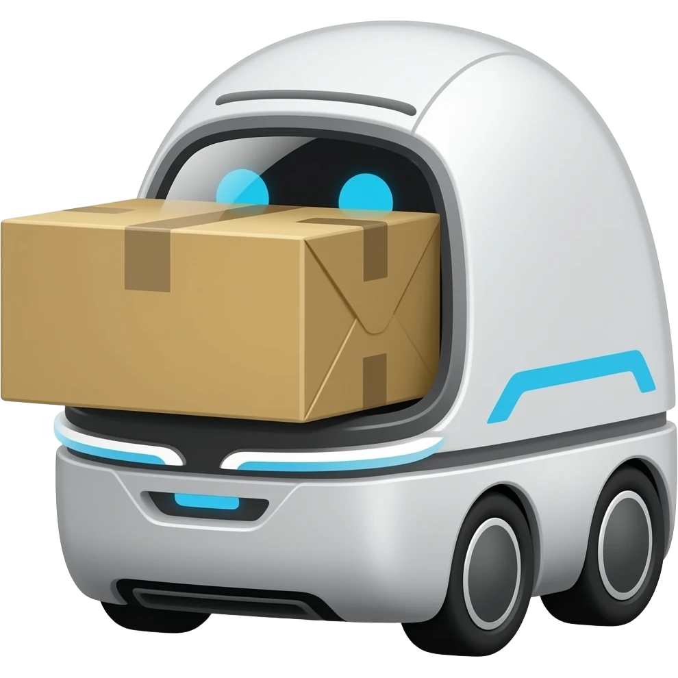 future delivery robot emoji