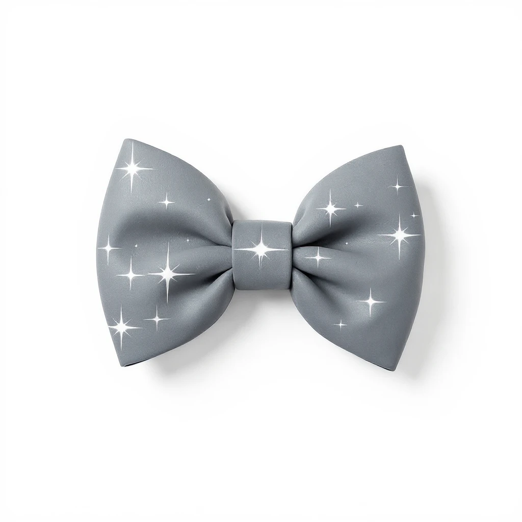 Remove background, keep bow edges crisp, preserve black and white dslr photography style, with no background. emoji