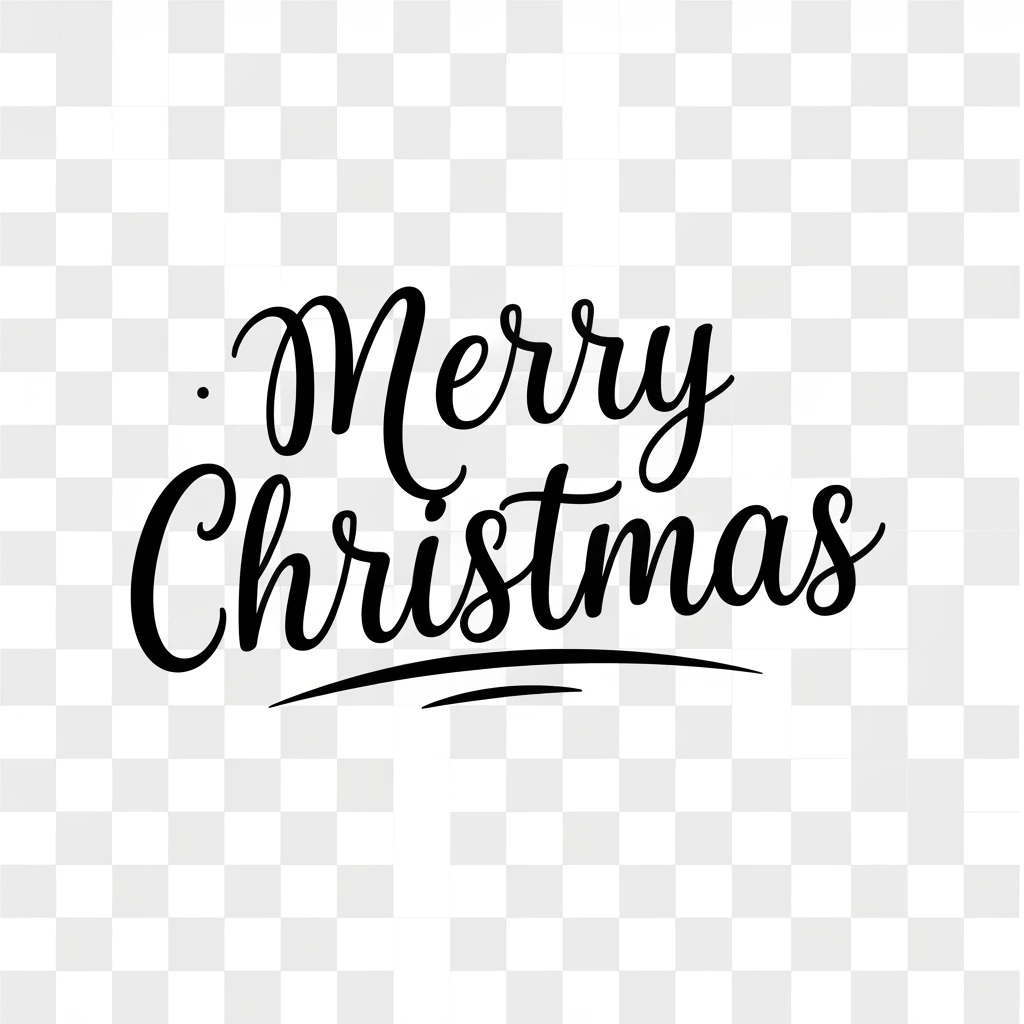 Merry christmas text, remove background emoji