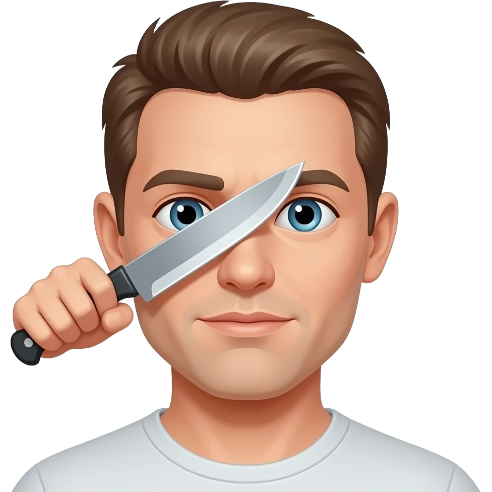 messer im auge emoji