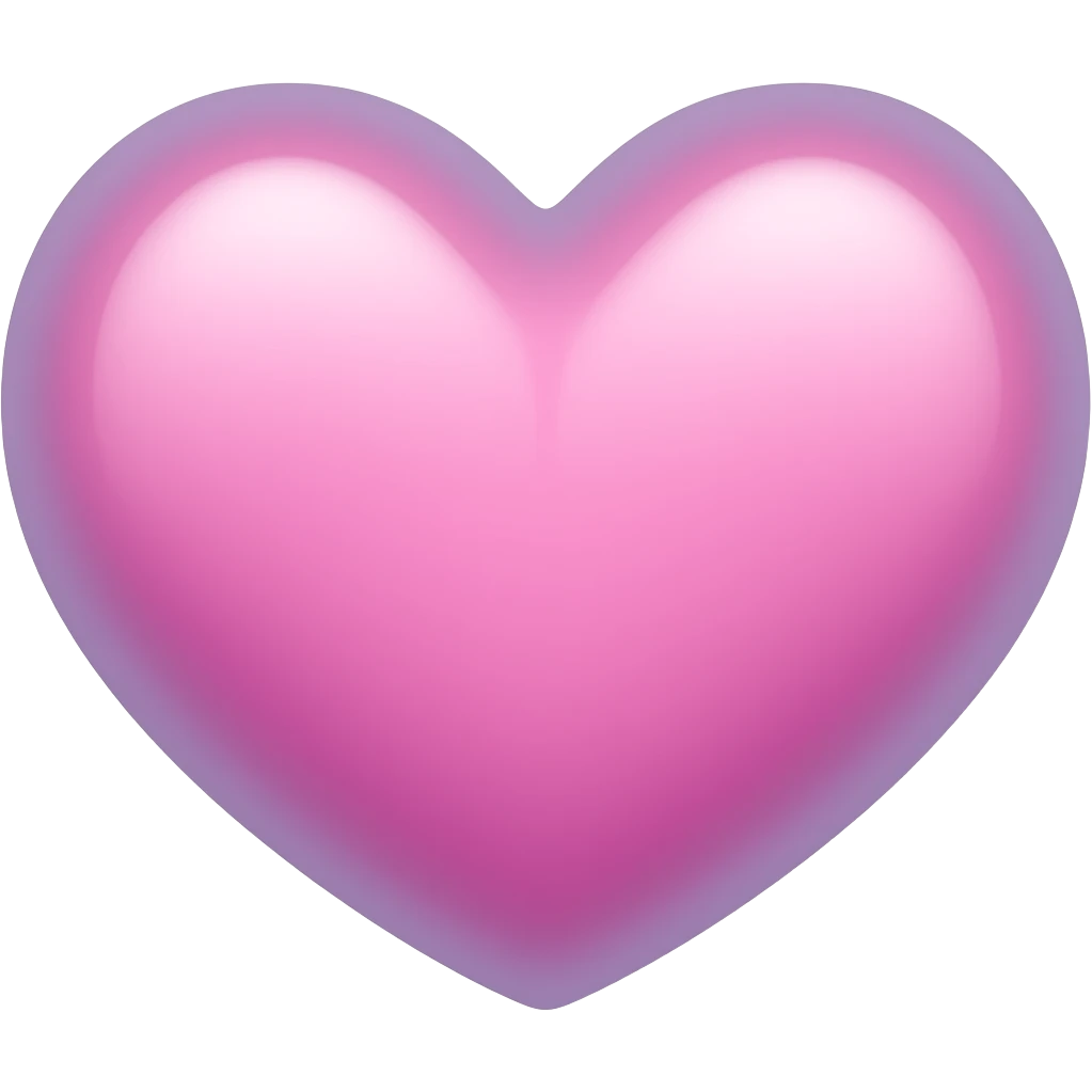 coração rosa mais arroxeado emoji