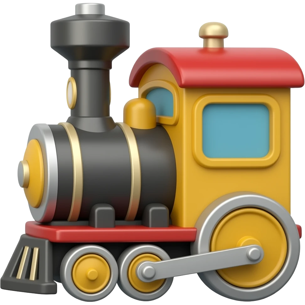 Toy choo choo train emoji