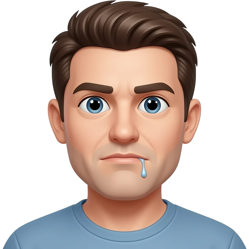 dumb drooling emoji emoji